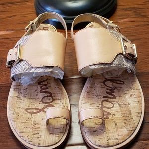 Sam Edelman Flynn Sandals in Natural Rose/Snake